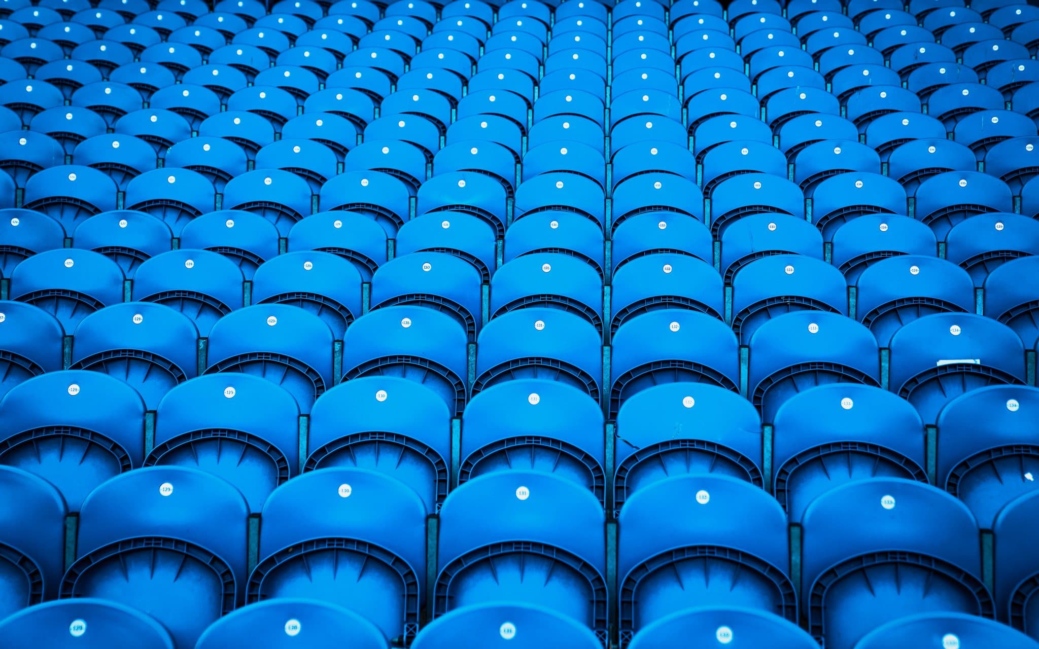 Blauwe tribune