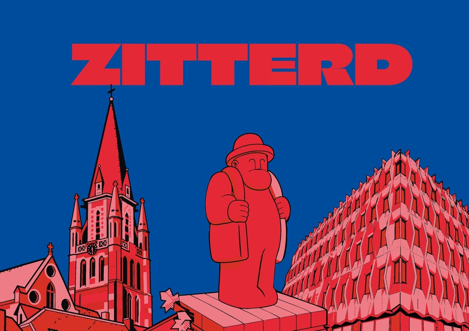 Zitterd — pop-art landmarks poster